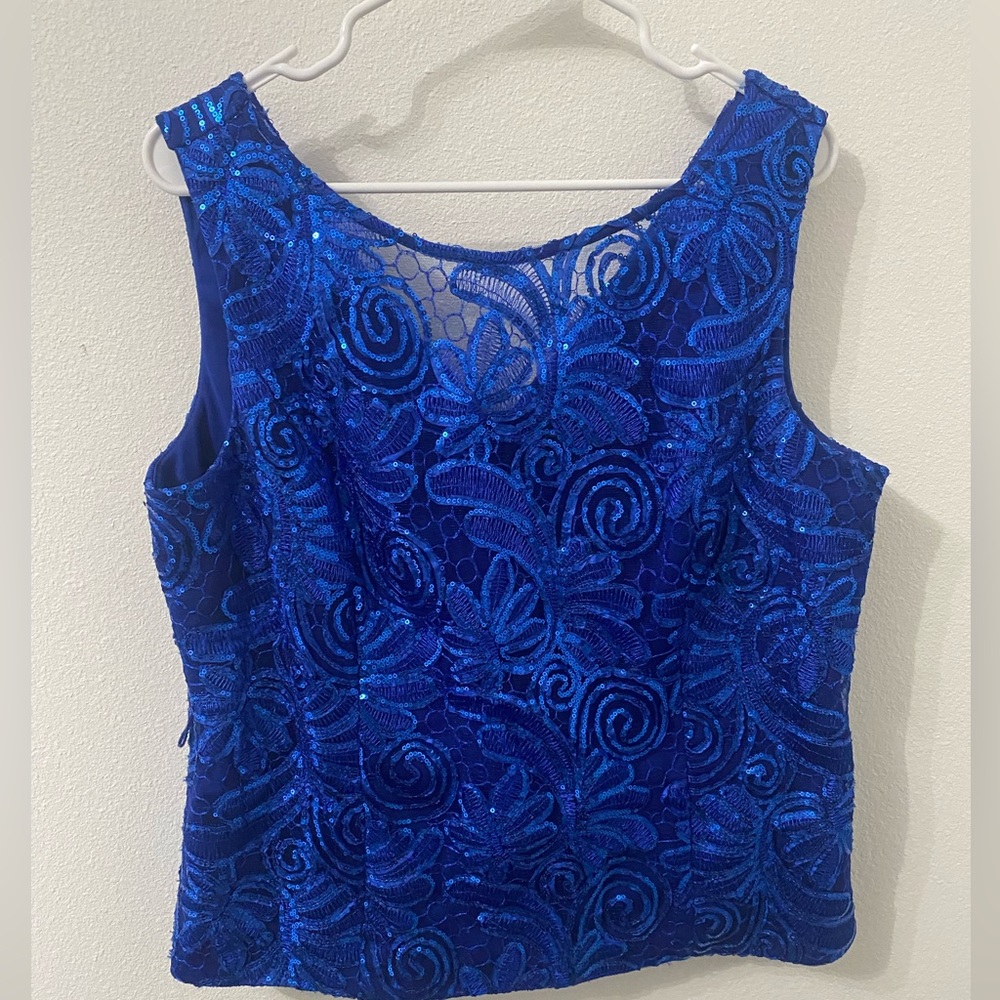 Alex Evenings sequins top